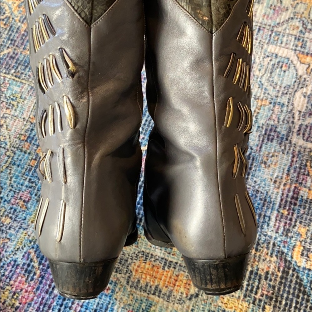 VINTAGE VERO CUOIO ITALIAN LEATHER BOOT - Picture 9 of 14